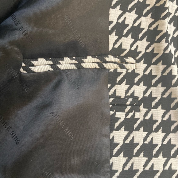 Anine Bing Madeleine Houndstooth Blazer - Picture 14 of 16
